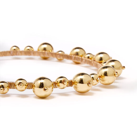 Gold bead headband